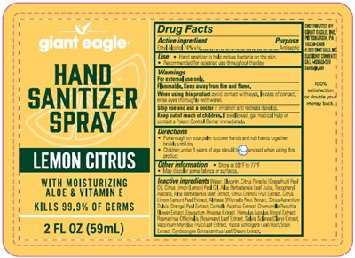 Citrus (01b Lbl Hand Sani Spray Lemon Citrus 59ml)